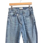 AGOLDE Criss Cross Upsized High Rise Denim Jeans Light Wash Size 27 Photo 1