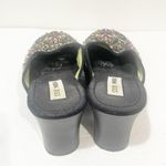 Steve Madden  Size 6.5 Black Y2K Satin Beaded Clogs Photo 3