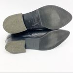 Napoleoni Italy Croc Embossed Leather Moto Zip Ankle Boots: Black Size 7.5 Photo 10