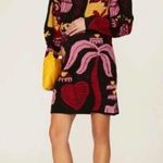Farm Rio  Black Tropical Magic Multicolor Sweater Dress Size Small Photo 0