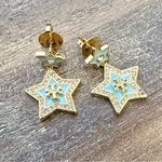 Tory Burch New Auth. Falling Star Drop Earring on TB Earring. Card MSRP $148 Photo 7