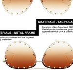 Rimless Oversized Studded Sunglasses Gold Photo 2