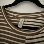 Hayden  Striped Brown And Cream Colorblock Long Sleeve Shirt Size S Worn Once Photo 1