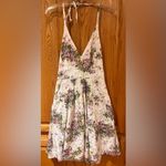 Anna Sui Anthropologie x Hidden Grove Floral Silk Ruched Halter Dress Size 8 Photo 8