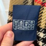 Burberrys Vintage Nova Check Wool Vest Trench Coat Liner Tan Brown Red Black Size M Photo 7