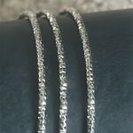 Women’s vintage set of 3 dainty silver bangle bracelets one‎ size Photo 2