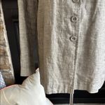 Eileen Fisher  Gray Blazer Lightweight Linen-Blend Photo 6