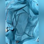 Coach  Petal Drawstring Dark Teal Bucket Leather And Suede Bag Purse #F11829 Photo 14