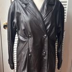 Together vintage leather coat size large Brown Photo 0