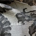 VINTAGE 60s Dynasty 100% Silk Jacquard Grey & Black Paisley Blazer Photo 6