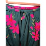 Boden Women US 6 Mara Bramble Belted Floral Hunter Green Pink Long Sleeve Dress Photo 9