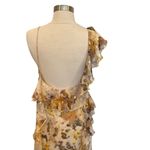 Luxxel Becca Frill Maxi Floral Dress In Butter Yellow & Gold LD10761 Photo 9