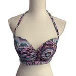 Victoria's Secret Victoria’s Secret Multicolored Paisley Print 32DD Bikini Top Photo 0