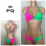 PilyQ New. two toned teeny bikini set. Small. Retails $168 Photo 1