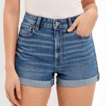 American Eagle stretch denim mom shorts Photo 0