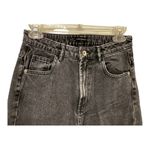 ZARA Trafaluc Jeans 2 Black High Waist Tapered Straight Denim Cotton Modern Photo 1