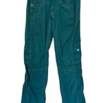 Kuhl  Cotton Nylon Performance Hiking Pants Womens 2 Teal Active Outdoor Photo 0