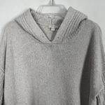 Pure Jill Wool Blend Hooded Pullover Knit Oversized Sweater Size XS Gray Photo 2