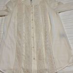 LC Lauren Conrad Lauren Conrad Sheer Blouse with Lace Decoration Photo 2