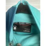 Spyder  Lg Teal Green Mock Turtleneck Side Zip Collar Pullover Jacket Coat size M Photo 2