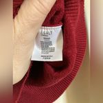 Brandy Melville 🌞John Galt Maroon Red V Neck Cropped Long Sleeve Sweater #P Photo 4