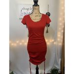 SheIn (C-80) short sleeves womens dress size S red color Photo 2