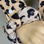 kim rogers NWT Kim Roger’s Long Sleeve Leopard Print Button Down Shirt Tan Black Size XL Photo 3