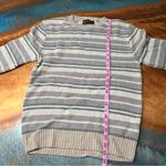 Vintage Jersild Viking Knits Wool blend striped crewneck sweater Made in USA Gray Size M Photo 8