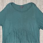 Olivia Sky  Teal Blouse with Flared Sleeves Photo 1