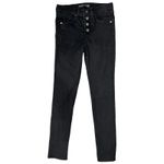 Veronica Beard Black Raven High Rise Button Fly Skinny Jeans Size 26 Denim Photo 1