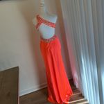 Betsy and Adam  One-Shoulder Sequin Backless Gown Photo 8