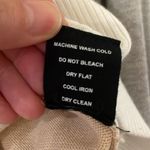 Monrow Neutral Colorblock Crew Neck Sweater Gray Size M Photo 6