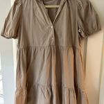ZARA Tiered Poplin Dress Photo 0