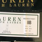 Ralph Lauren Black Suede Knee-high Boots (designer Brand) Photo 9