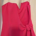 Pink wrap strapless dress Photo 1