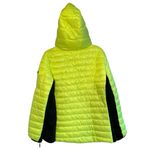 Calvin Klein  Women Performance Puffer Jacket XL Mixed Media Neon Yellow Black Photo 2
