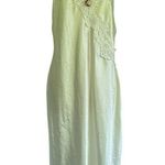 California Dynasty Off White Nightgown Gown Lace and Beaded trim Medium Photo 0