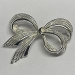 Pretty Signed Napier Women’s Costume Brooch Pin Silver Tone Photo 1