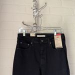Levi's  726 Flare Jeans Black denim stretch 29 waist 32 inseam high rise NEW Photo 3