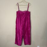 Hutch Anthropologie  Satin Bow-Tie Jumpsuit. Size Medium. Pink. New with tags. Photo 7
