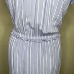 Old Navy Women's Blue Stripe Layered Maxi Tiered Dress Sz XL Cottage Coquette Photo 6