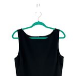 Black Halo  Kasia Peplum Cropped Jumpsuit Sleeveless Ruffle Black Size 12‎ Photo 3