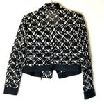 Anthropologie Sachin & Babi Black Mesh Floral
Embroidered Moto Jacket Size XS Photo 7
