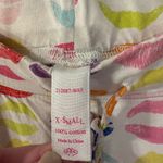 Multicolor Lip Print Cotton Pajama Pants Pink Size XS Photo 1