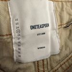 One Teaspoon  Streetwalkers High Waist 80s Stone Tan Denim Jean Shorts 25 Photo 10