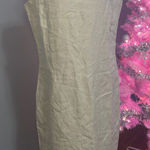 Eddie Bauer NWT VTG  100% Linen Embroidered Scalloped Dress Size 8. Photo 0