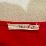 Timing  Red Apparel Ruffle Dress Photo 2
