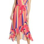 Julia Jordan NWT X Nordstrom Stripe Midi Dress In Multi Belted Nautical Photo 3
