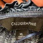 Anthropologie  Calligraphie Popover Tunic Blouse Denim Like Tencel XL GUC #1718 Photo 7