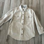 Lush Clothing Lush Stylish Beige Button-Up Jacket Photo 0